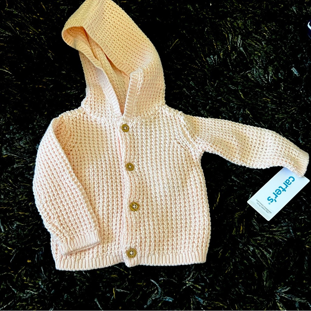 NWT Newborn Girls Pink Cardigan